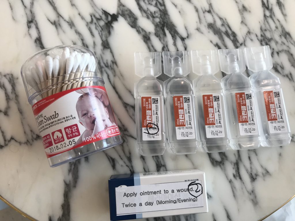 Eyelid surgery recovery process