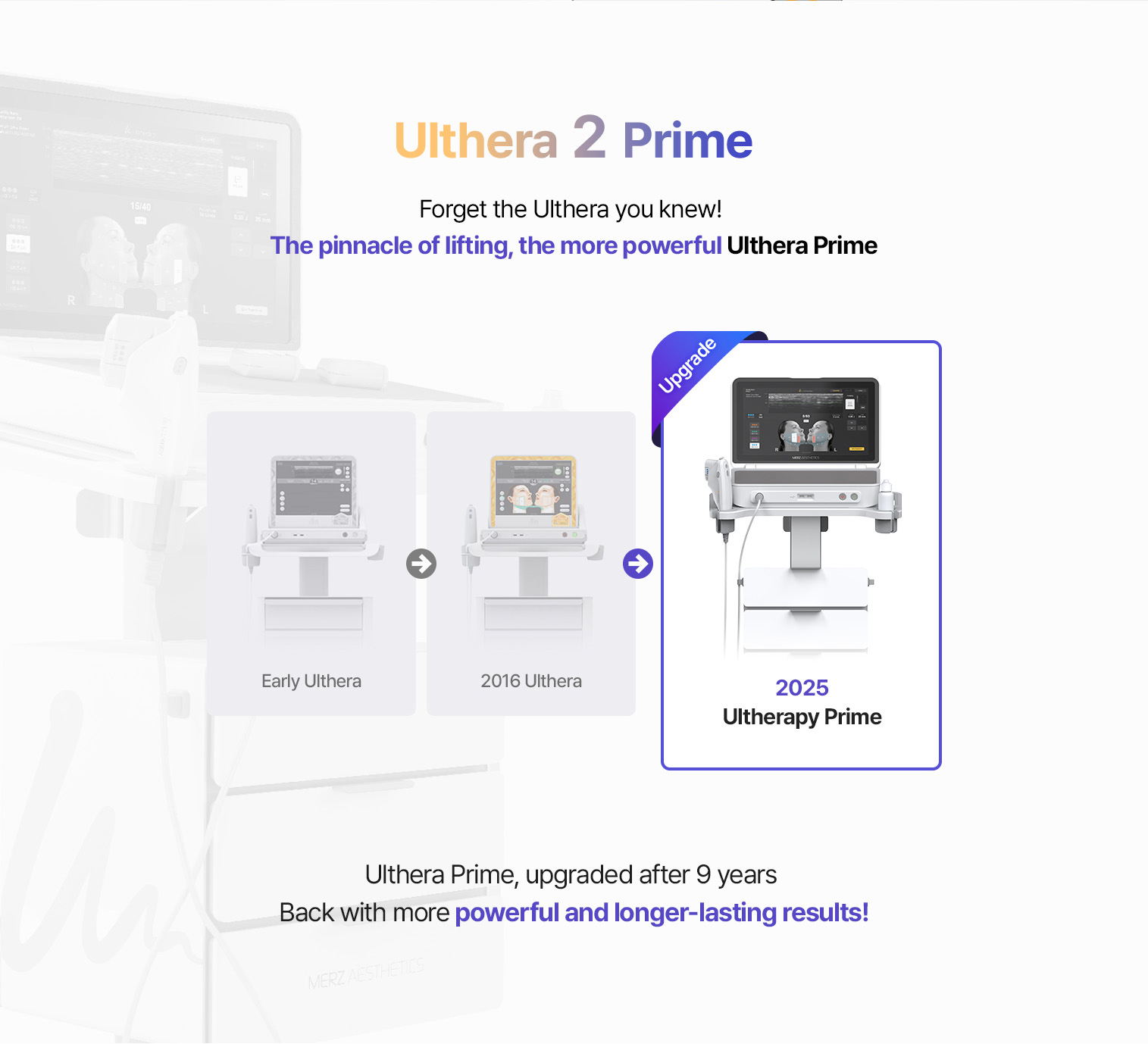 Evolution of Ulthera at id dermatology – from initial model to 2025 upgraded Ulthera 2 Prime, with stronger energy and longer-lasting non-surgical lifting results