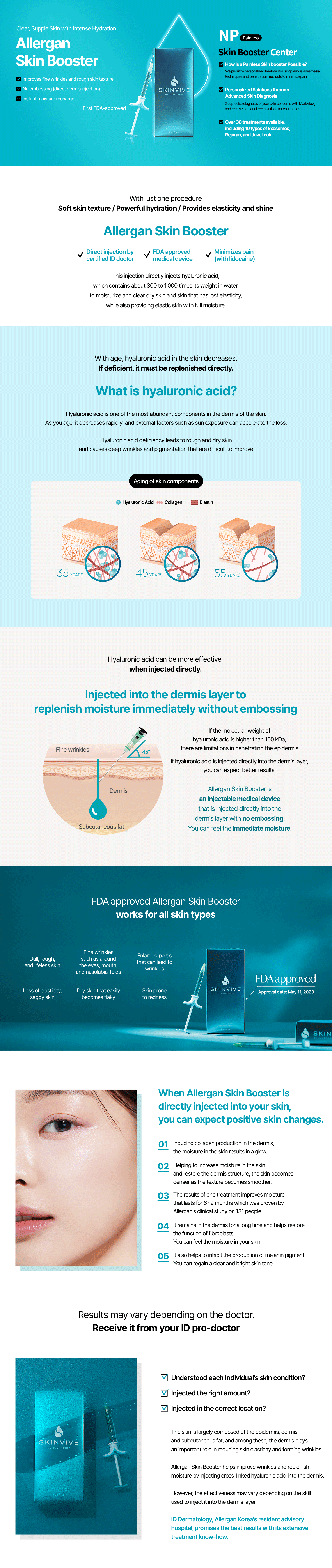 Volite hyaluronic acid treatment at ID Dermatology is a premium skin booster that improves skin hydration and elasticity.
